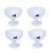 Crystal Cut Glass Ice Cream and Dessert Bowl Set of 4 Pcs 12*10.5/300 ml (Ctn Box 12 units)