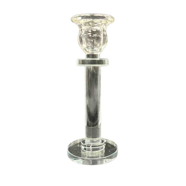 Home Decor Crystal Glass Table Top Candleholder 17.5 cm