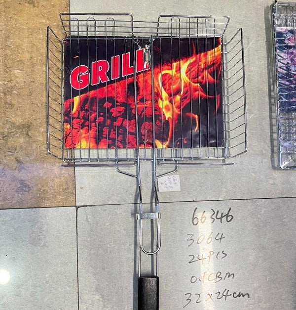 BBQ Accessories Barbecue Net Folden Grill Rack Folded Rack 32*24 cm (Ctn Box 24 units)