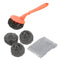 Kitchenware Wire Ball Dishwasher Brush Sponge Scourer Set 13*24*3.5 cm (Ctn Box 200 units)
