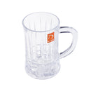 Premium Lead Free Glass Drinking Mug Tumbler with Handle Set of 2 Pcs (Ctn Box 12 units)