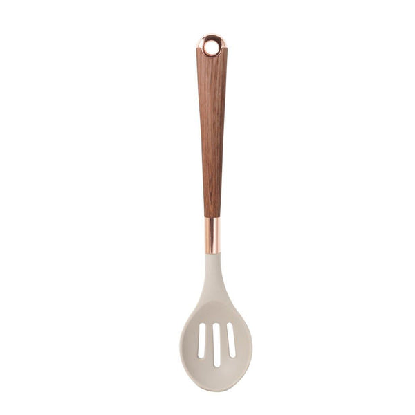 Easy Grip Silicone Slotted Spoon Heat Resistant Handle 33 cm