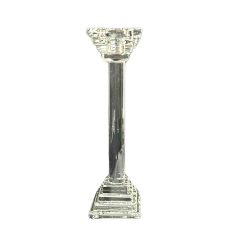 Home Decor Crystal Glass Table Top Candleholder 17 cm