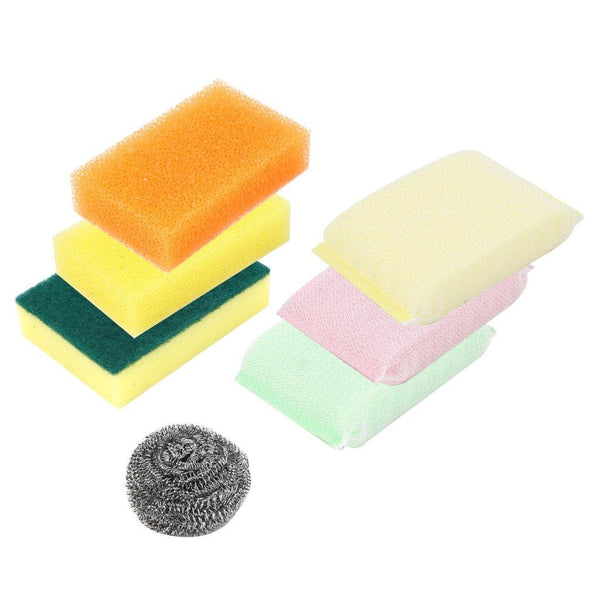 Kitchenware Stainless Steel Scourer and Sponge Pack 26*18.5*2.5 cm (Ctn Box 150 units)