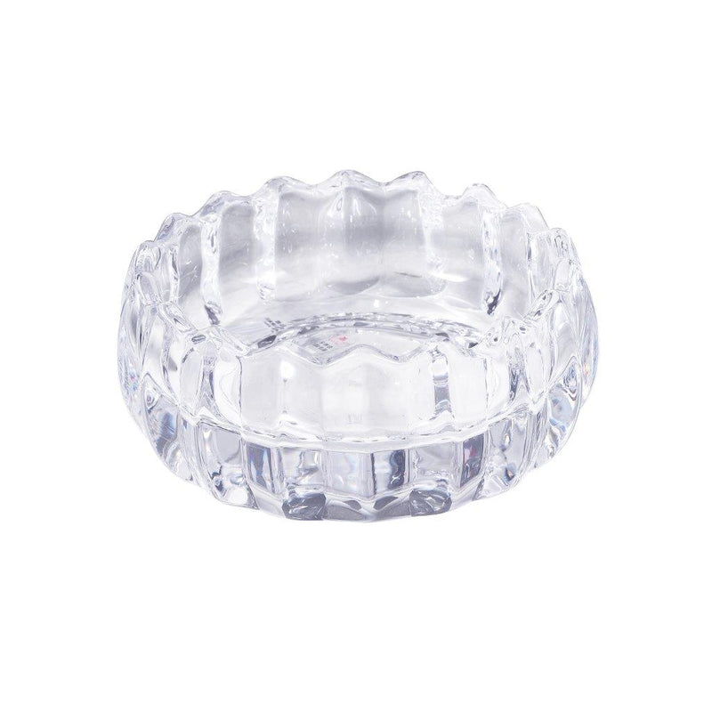 Crystal Cut Modern Clear Round Glass Ashtray 11*5 cm (Ctn Box 36 units)