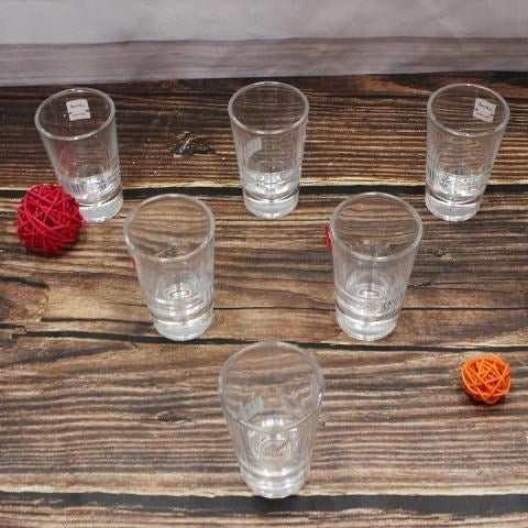 Heavy Base Shot Glass Set of 6 pcs 5.6*4*9.5 cm