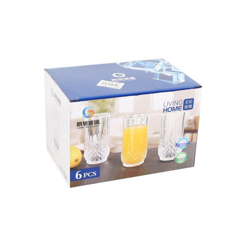 Drinking Glass Tumblers Set of 6 6*5.5*13 cm