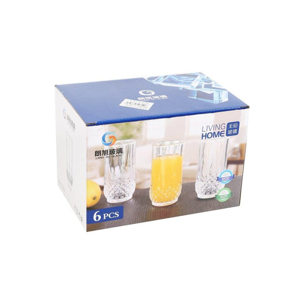 Drinking Glass Tumblers Set of 6 6*5.5*13 cm