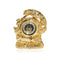 Tiger Statue with Clock Figurine Sculpture Gold 33*30 cm