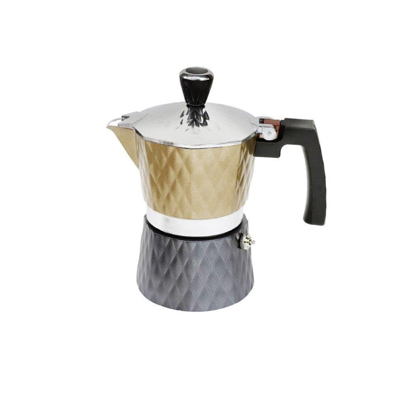Italian Style Stove Top Espresso Coffee Maker 6 Cup Random Mix Design 400 ml