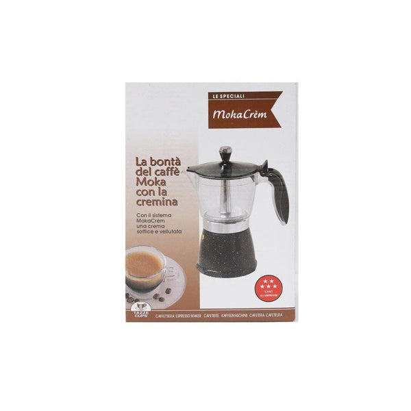 Italian Style Stove Top Espresso Coffee Maker 6 Cup Marble Clear Random Colour