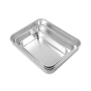 Rectangle Oven Baking Tray Aluminium Set 3 Pcs Set 26*17/31*23/36*28 cm