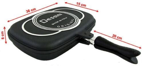 Double Sided Non-Stick Foldable Grill Pan 36 cm