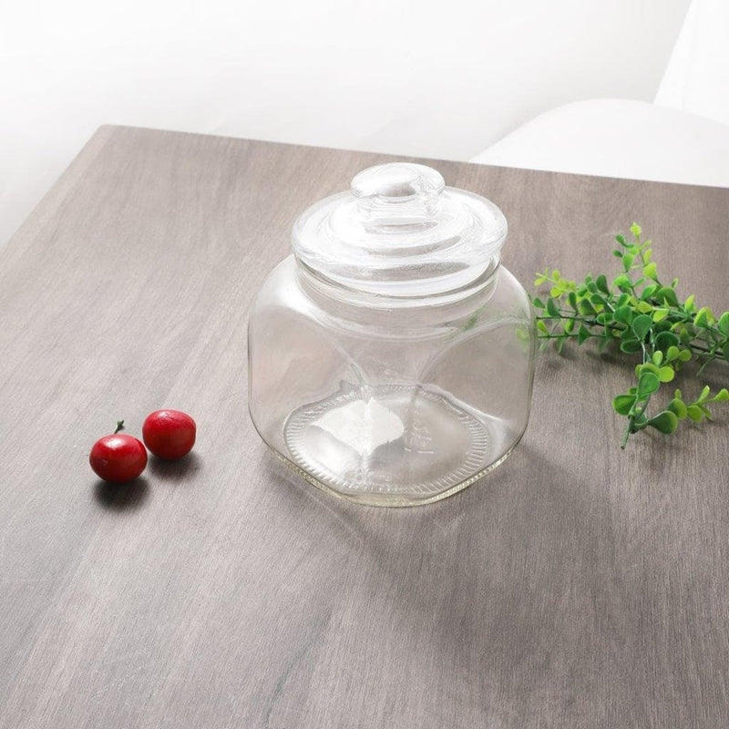 Airtight Glass Kitchen Cookie Jar 14*10 cm