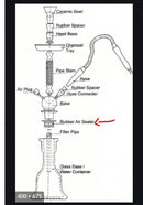 Rubber Air Sealer for Shisha Argileh (Large Size) D - 7 cm ; H - 2 cm