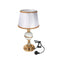 Home Decor Bedside Reading Desktop Table Lamp Silver Base White Shade 52*30 cm