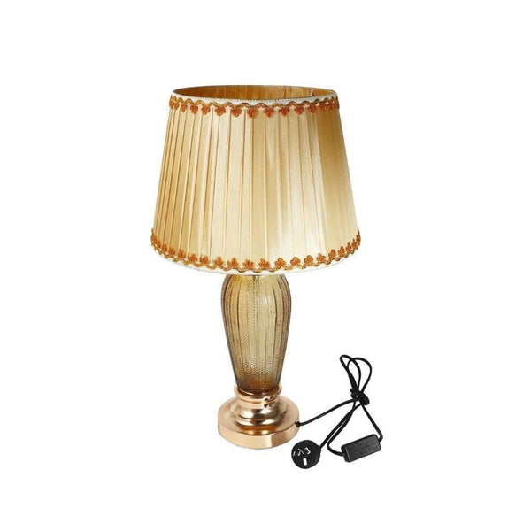 Home Decor Bedside Reading Desktop Table Lamp Transparent Base Color Shade 53*30 cm