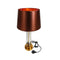 Home Decor Bedside Reading Table Lamp Gold Base Maroon Shade 35*64 cm
