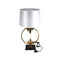 Home Decor Bedside Reading Table Lamp Gold Base White Shade 38*70 cm