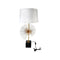 Home Decor Bedside Reading Table Lamp Mosaic Base Silver Shade 38*75 cm