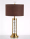 Home Decor Bedside Reading Table Lamp Gold Base Brown Shade 38*73 cm