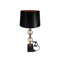 Home Decor Bedside Reading Table Lamp Gold Base Base Black Shade 38*73 cm
