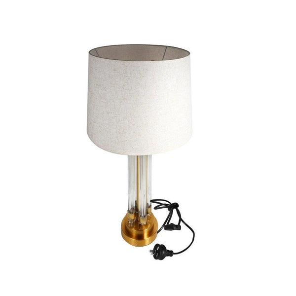 Home Decor Bedside Reading Table Lamp Copper Base Base Beige Shade 35*65 cm