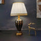 Home Decor Bedside Reading Table Lamp Brown Base White Shade 35*60 cm