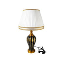 Home Decor Bedside Reading Table Lamp Brown Base White Shade 35*60 cm
