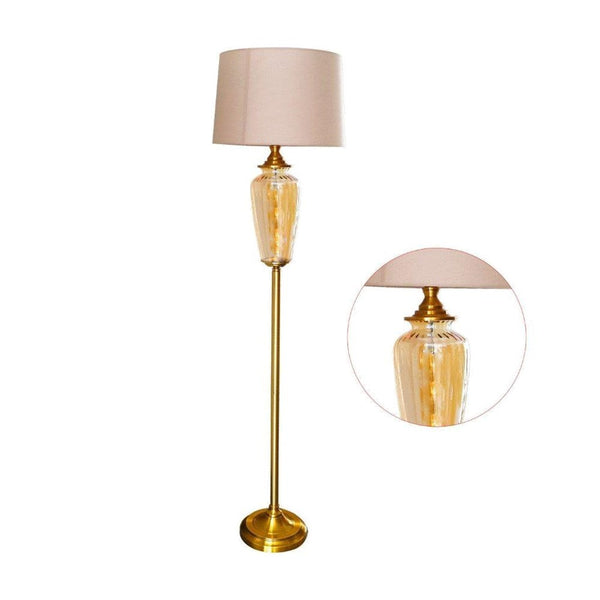 Champagne gold outlet floor lamp