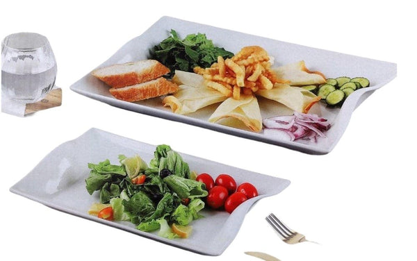 Ceramic Fruits Vegetables Salad Serving Plate Set of 2 12 inch+16 inch