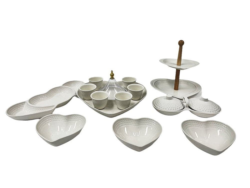 Ceramic Dinnerware Ceramic Dinner Set of Serving Dish Platters 18 pcs