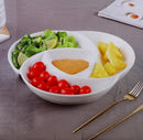 Ceramic Serving Nuts and Snack Platter 11.5 inch with Gift Box
