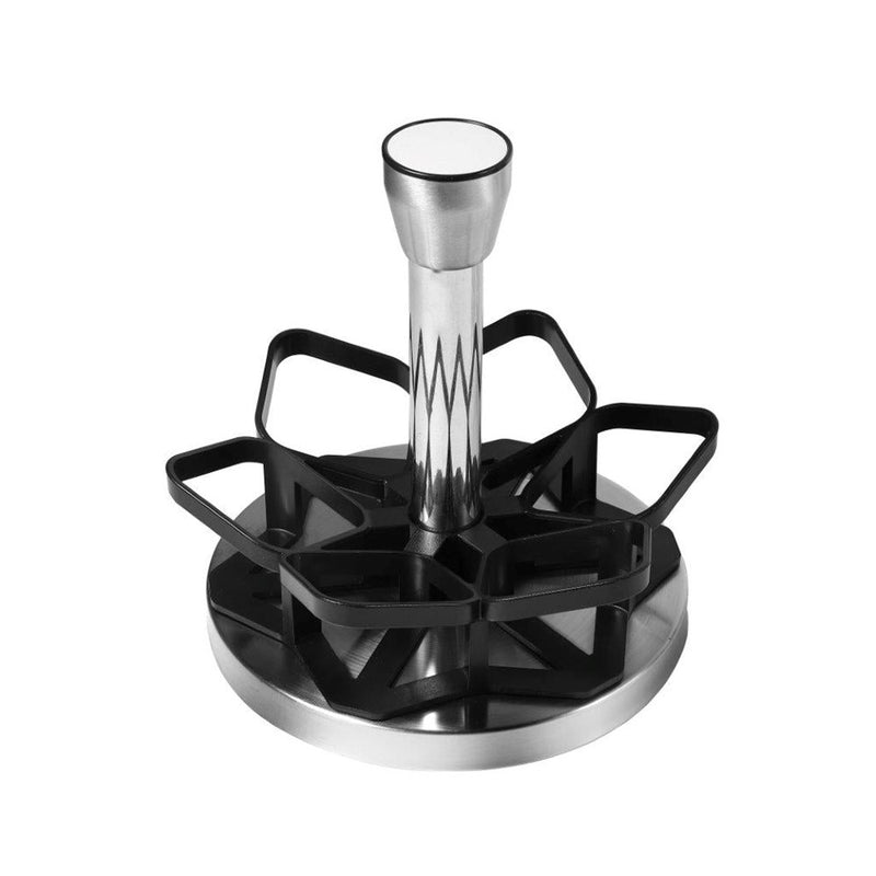 Revolving Spice Rack Spice and Herb Carousel Set of 6 Pcs Wooden 4.6*4.6*10/17*18 cm