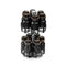 Black Gold Mix Revolving Spice Rack Spice and Herb Carousel Set of 12 Pcs 17.5*33 cm