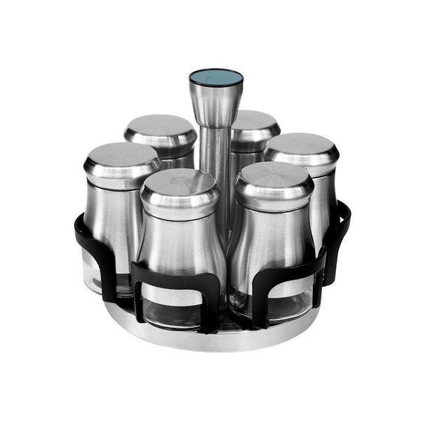 Revolving Spice Rack Spice and Herb Carousel Set of 6 Pcs 17.5*16.5 cm
