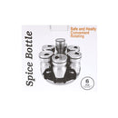 Revolving Spice Rack Spice and Herb Carousel Set of 6 Pcs 17.5*16.5 cm