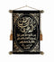 Wall Hanging Muslim Decorative Fabric Wall Art Black and Gold 65*85 cm