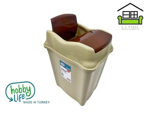 Whirlpool Swing Top Rubbish Bin Dustbin 28 Litre HB011503 6 Pcs/Ctn