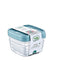 Square Trend Stackable BPA Free Multipurpose Airtight Storage Box Food Container Set of 3 0.5 Litre HB021038 24 Pcs/Ctn