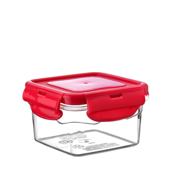 Square Airtight Kids Snacks Storage Box 300 ml 10*10*6 cm