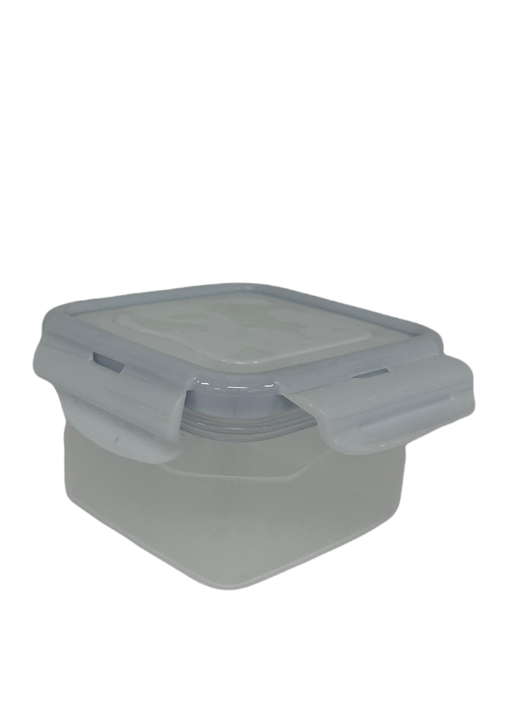 Square Airtight Kids Snacks Storage Box 300 ml 10*10*6 cm