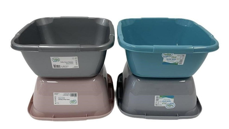 Felix Multipurpose Kitchen Square Basin 4 Litre 25*25*11 cm HB031105 48 Pcs/Ctn