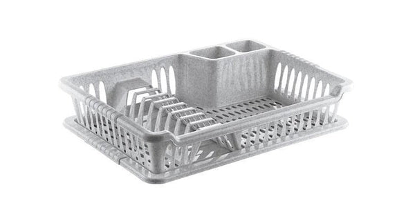 Premium Quality Dish Drainer Plate Drying Rack Cutlery Holder with Tray 40*29*8.5 cm