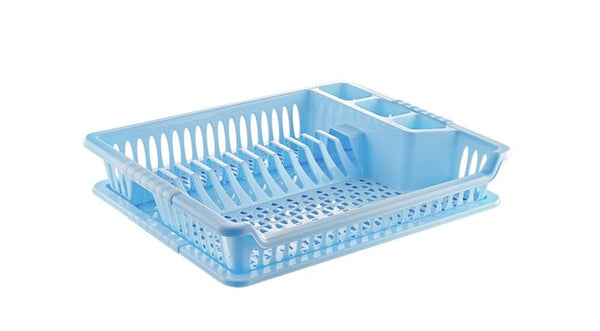 Premium Quality Dish Drainer Plate Drying Rack Cutlery Holder with Tray HB041101 24 Pcs/Ctn