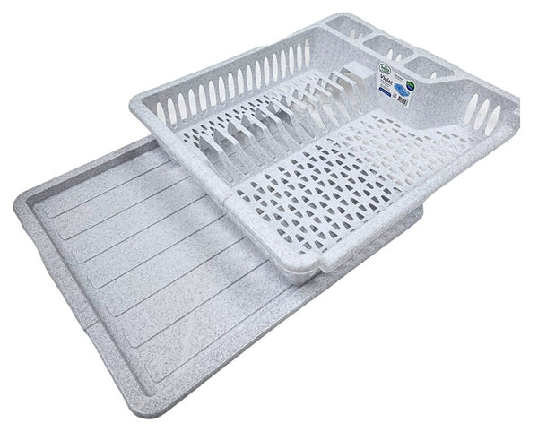 Premium Quality Dish Drainer Plate Drying Rack Cutlery Holder with Tray HB041101 24 Pcs/Ctn