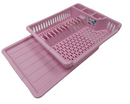 Premium Quality Dish Drainer Plate Drying Rack Cutlery Holder with Tray HB041101 24 Pcs/Ctn