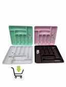 Multi Compartment Cutlery Tray Kitchen Storage Organizer HB041188 12 Pcs/Ctn