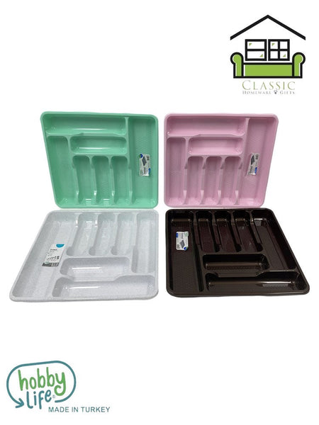 Multi Compartment Cutlery Tray Kitchen Storage Organizer HB041188 12 Pcs/Ctn