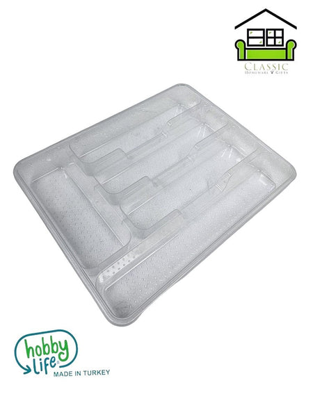 Multi Compartment Cutlery Tray Kitchen Storage Organizer 37*34*4.5 cm